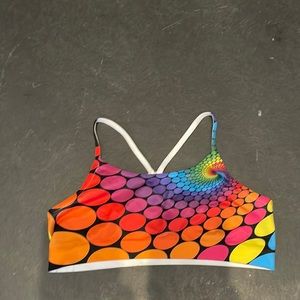 Kids colorful sports bra.